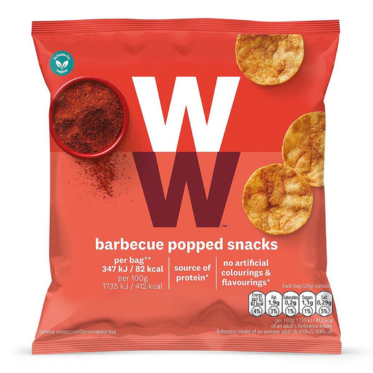 WW ViktVäktarna Chips Barbecuesmak 20 g
