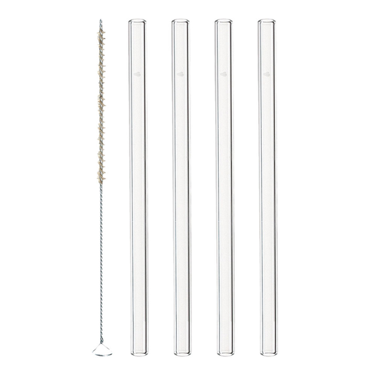 Leonardo - Ciao Sugrör Glas 4-pack / Borste