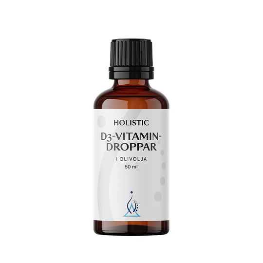 Holistic D3-vitamin droppar i olja, 50 ml