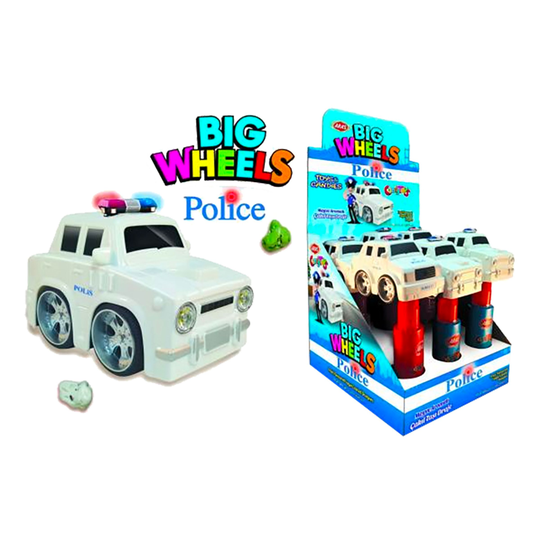Big Wheels Police Leksaksgodis - 15 gram
