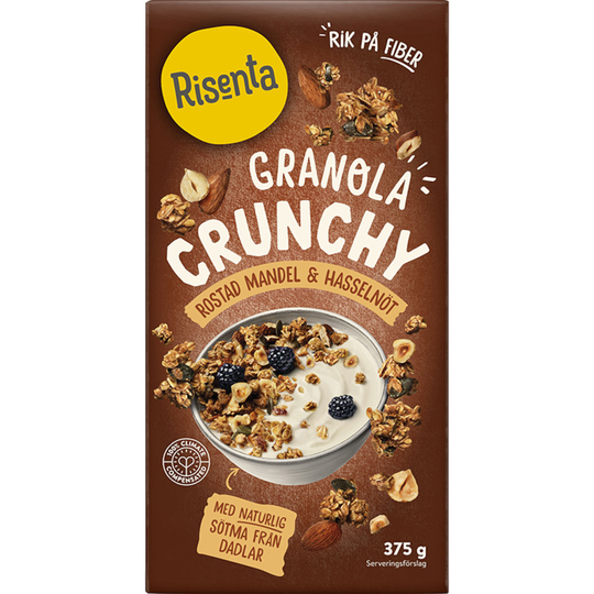 Risenta Granola Mandel Hasselnöt 375 g
