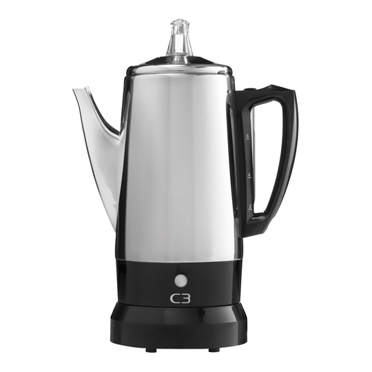 C3 - Perkulator 6K 0,8 L Rostfri