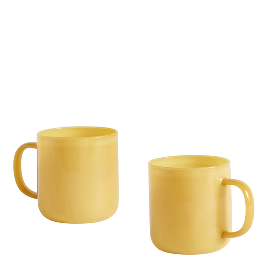 Hay - Sowden Borosilikat Mugg 30 cl 2-pack Gul