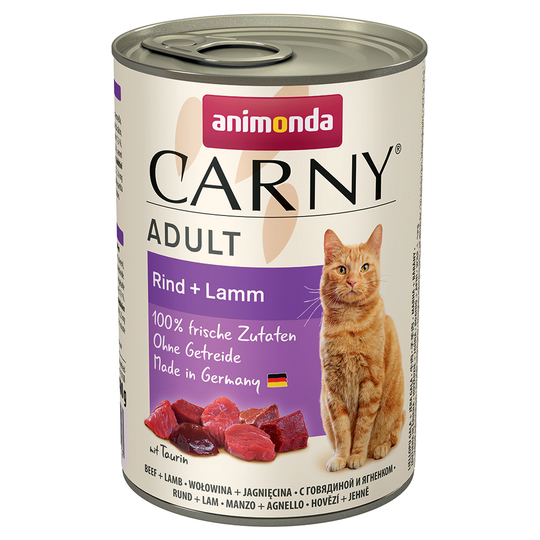 Animonda Carny Adult 6 x 400 g - Nötkött & lamm