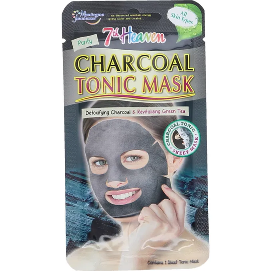 7th Heaven 2 x Charcoal Tonic Sheet Mask