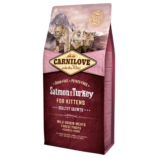 Carnilove Salmon & Turkey Kittens Healthy Growth - 6 kg