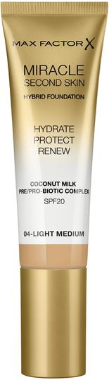 Max Factor Mir Second Skin Found 004 Light Med