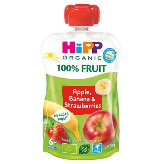 Hippis Äpple/Banan/Jordgubbar 6m 100g