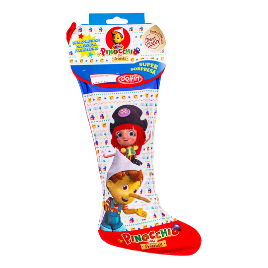 Pinocchio Julstrumpa med Godis - 160 gram