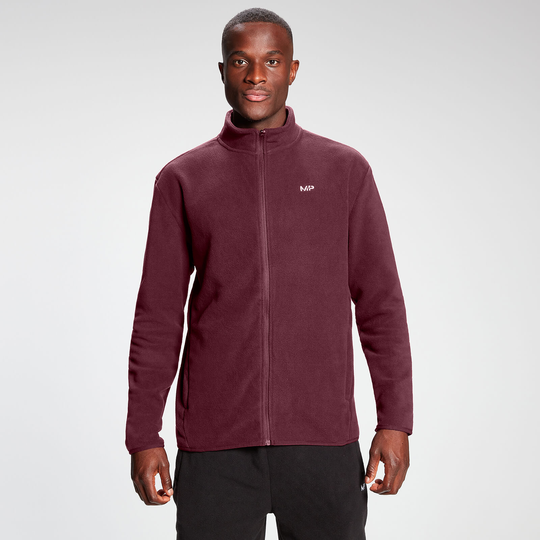MP Men's Rest Day Zip Up Fleece - Vinröd - XS