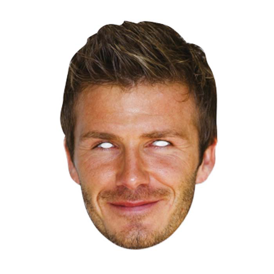 Pappmask, David Beckham