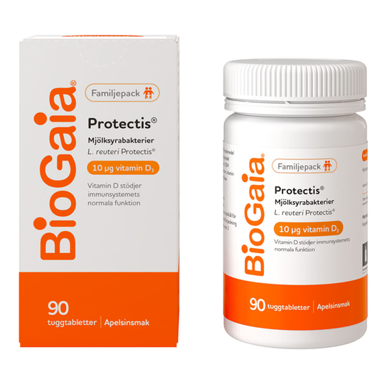 BioGaia Protectis Mjölksyrabakterier + Vitamin D3 90st