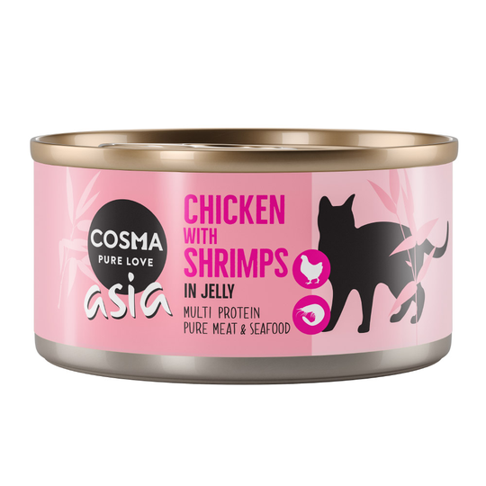 Ekonomipack: Cosma Asia in Jelly 24 x 170 g - Mix I (4 sorter)