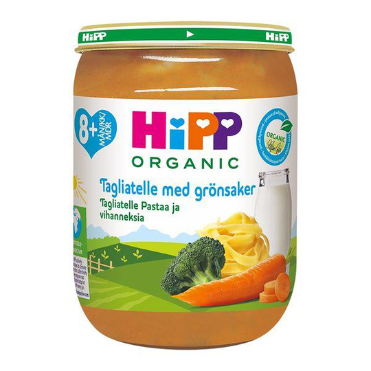 Hipp Tagliatelle & Grönsaker 8m 190g