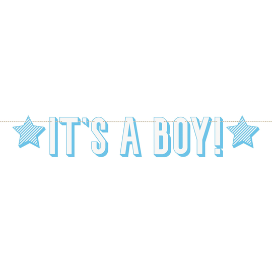 Girlang Its a Boy Blå
