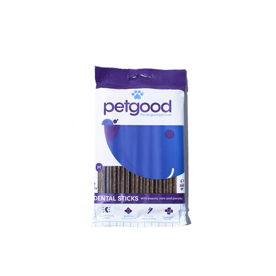 Petgood Dental Sticks Med Insektsprotein Medium 7 st