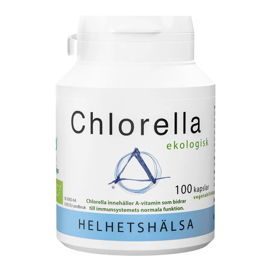 Helhetshälsa Chlorella, 100 kapslar ekologisk
