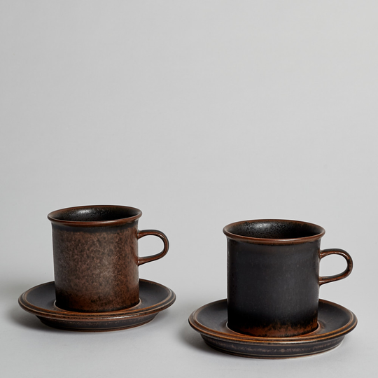 Arabia - SÅLD Kaffekoppar "Ruska" 2st