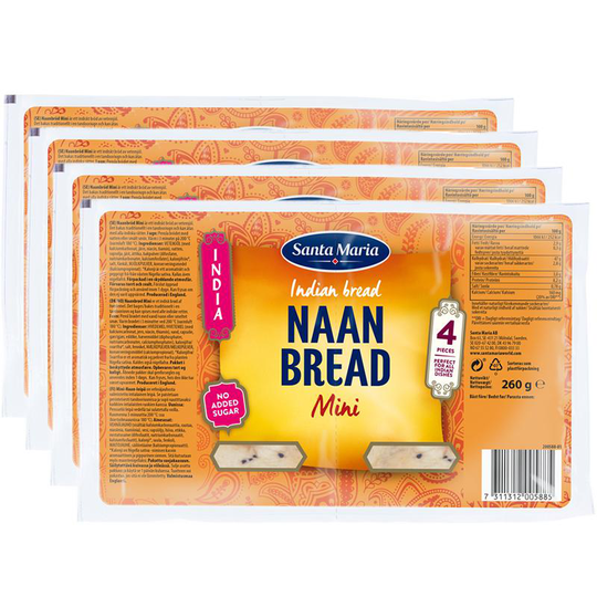 Santa Maria Naanbröd Mini 4-pack