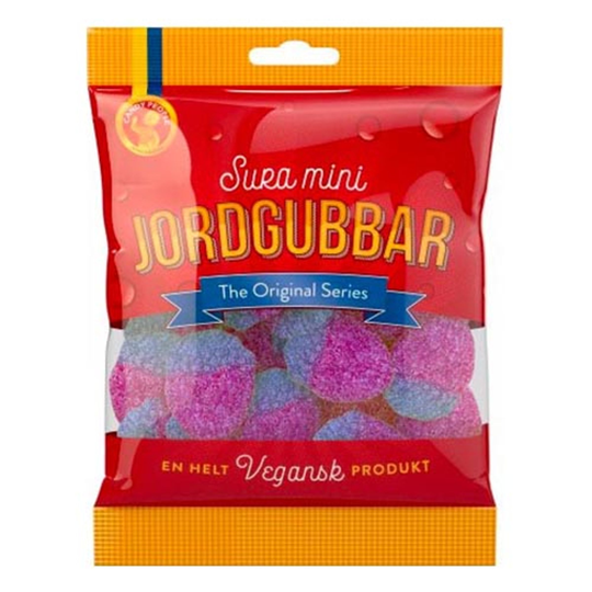 Sura Mini Jordgubbar i Påse - 80 gram