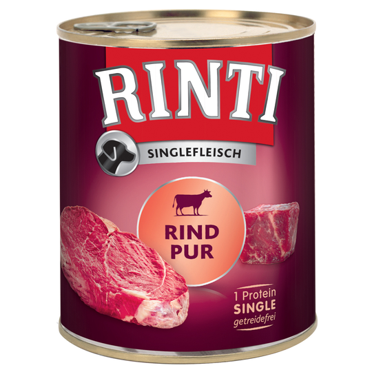 RINTI Single Pure 6 x 800 g - Nötkött
