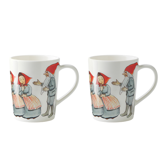 Design House Stockholm - Elsa Beskow Glöggmugg Tomtemor/Tomtefar 2-pack