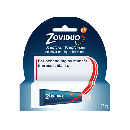 Zoviduo, kräm 50 mg/g + 10 mg/g 2 gr