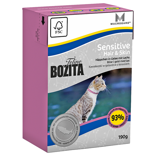 Bozita Feline Funktion 6 x 190 g - Sensitive Hair & Skin