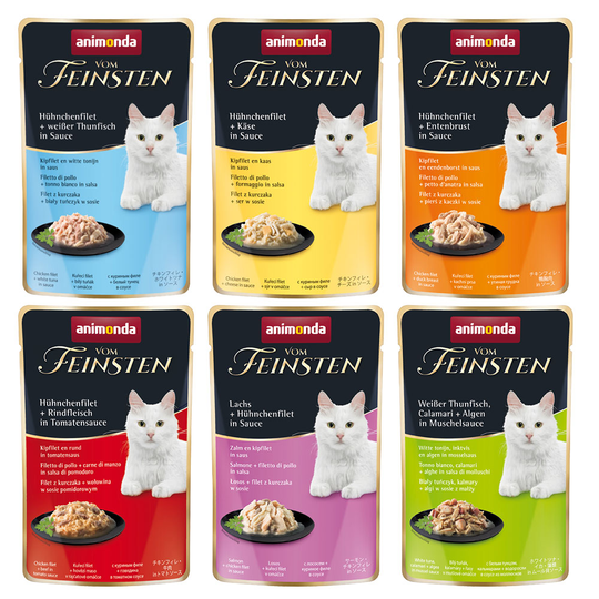 Provpack: Animonda vom Feinsten Pouch - Stort provpack (18 x 50 g)
