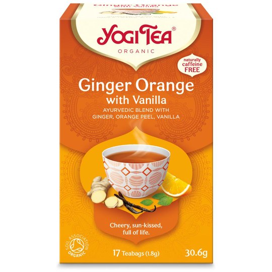 Yogi Tea Ingefära Apelsin Vanilj KRAV 17 Påsar