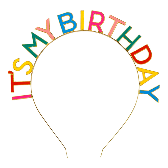 Diadem It's My Birthday - Regnbåge