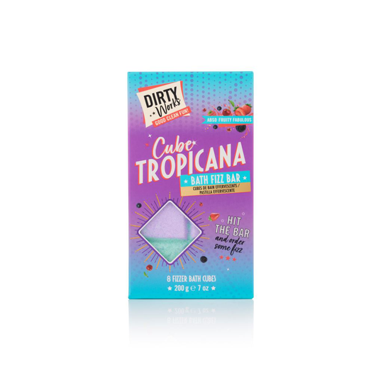 Dirty Works Cube Tropicana Fruity Bath Bomb Bar 200 g