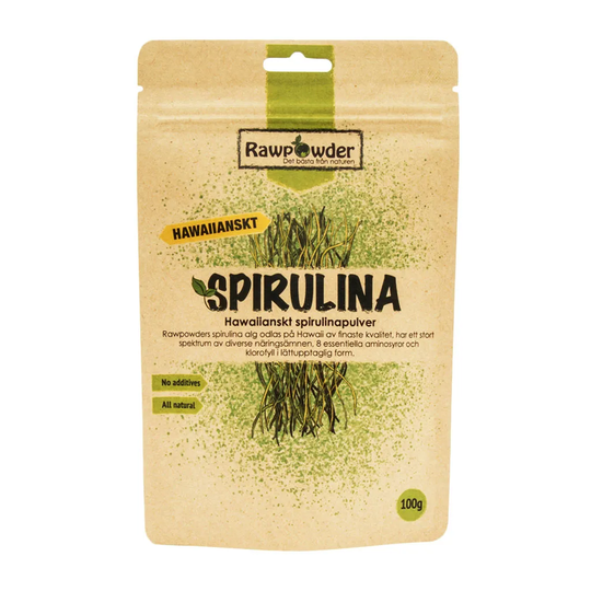 Rawpowder Hawaiiansk Spirulina, 100g pulver