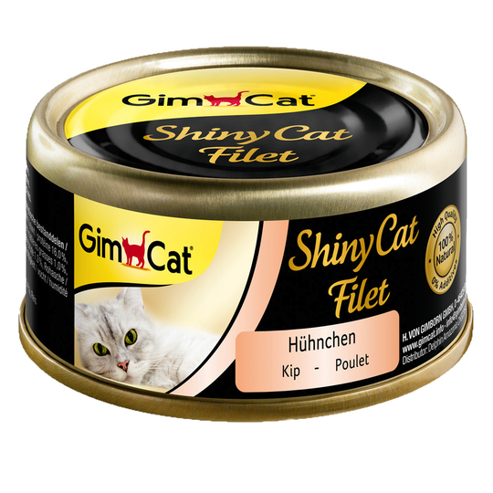 Ekonomipack: GimCat ShinyCat Filet 24 x 70 g - Kyckling