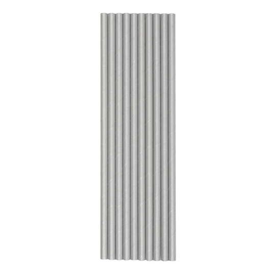 Papperssugrör Silver - 10-pack