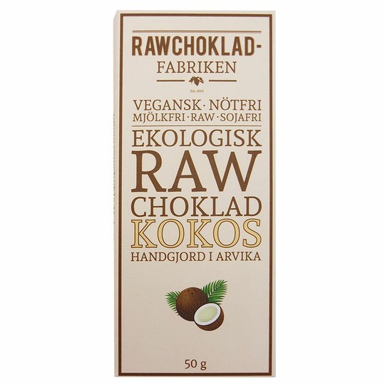 Rawchokladfabriken Rawchoklad Kokos 50 g