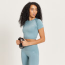 MP Women's Shape Seamless Crop Top - Blå - M