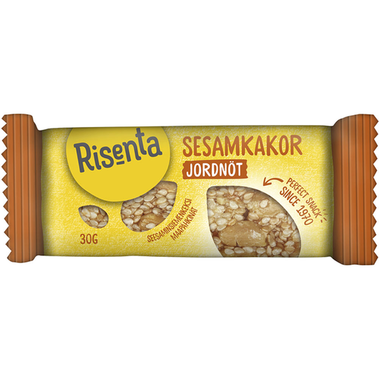 Risenta Sesamkaka Jordnöt 30g