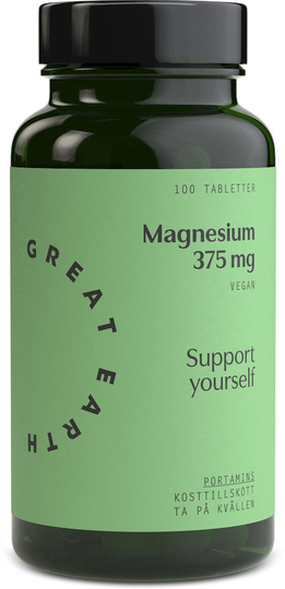 Great Earth Magnesium 375 mg 100 tabletter