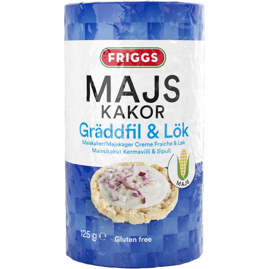 Friggs Majskakor Gräddfil & Lök 125 g