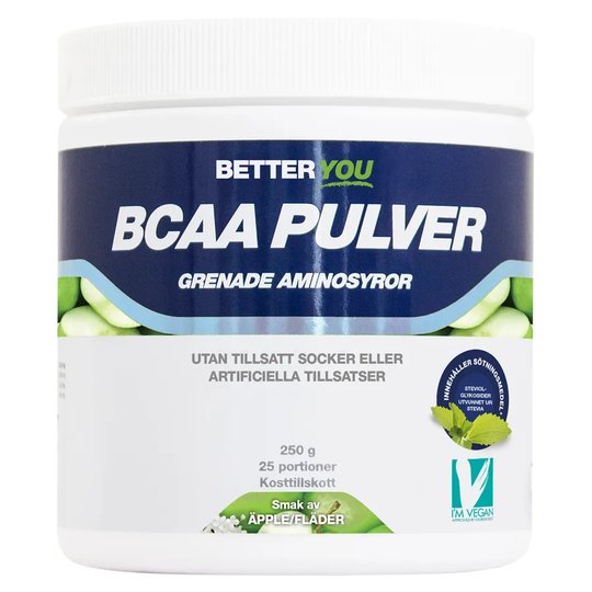 Better You Naturligt BCAA Pulver Äpple & Fläder, 250g