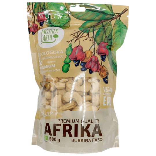 Mother Earth Cashewnötter Hela Premium ME EKO 500 g