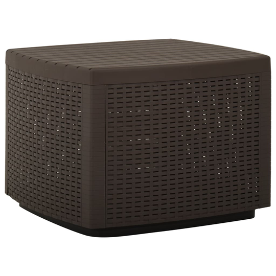 vidaXL Trädgårdsbord mocka 53x53x40 cm plast