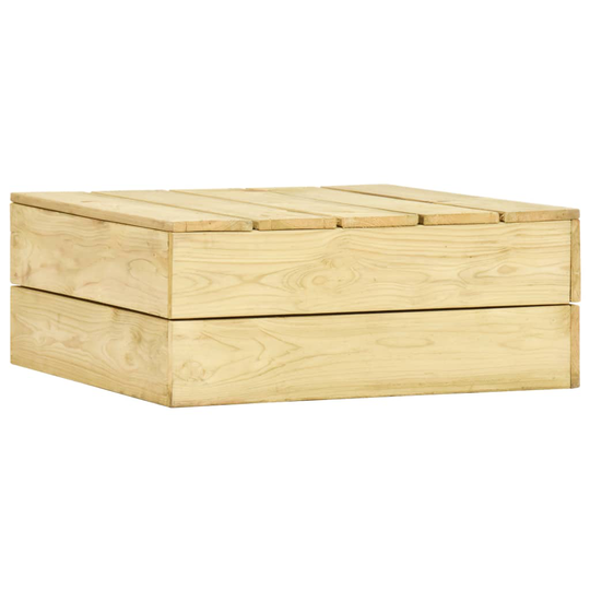vidaXL Trädgårdsbord 75x75x31 cm impregnerad furu