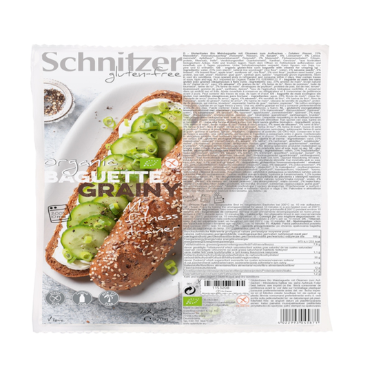 Schnitzer Glutenfri Ekologisk Fröbaguette 2x180 g