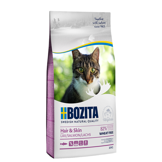 Bozita Hair & Skin vetefri - Ekonomipack: 2 x 10 kg