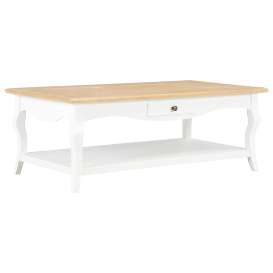 vidaXL Soffbord vit 110x60x40 cm MDF