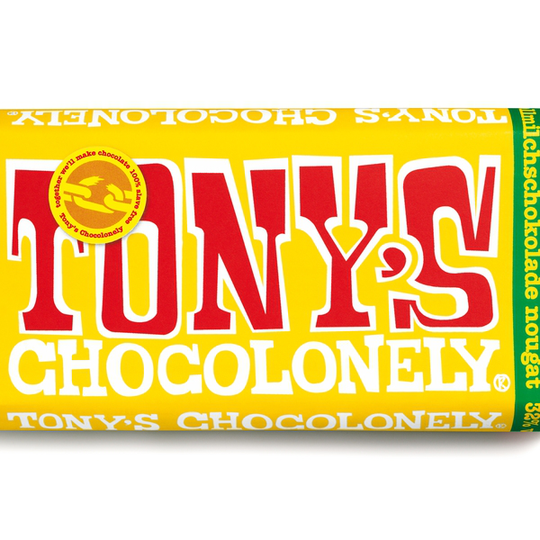 Tony's Chocolonely Milk Chocolate Almond Honey Nougat 180 g