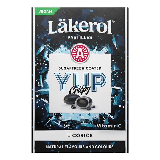 Läkerol Yup Crispy Licorice - 40 gram