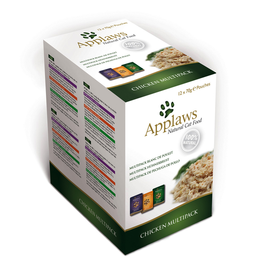 Applaws Selection kattmat - 12 x 70 g Kycklingvarianter